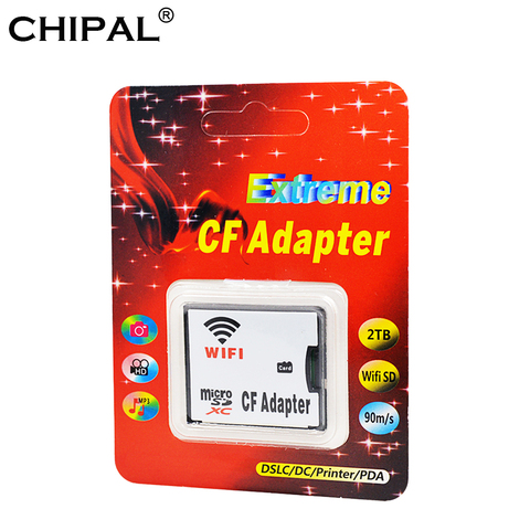 Adaptateur WIFI, carte mémoire TF, Micro SD vers CF, Compact, Kit de cartes Flash Microsd/sdxc/sdhc Type I, convertisseur pour appareil photo numérique ► Photo 1/6