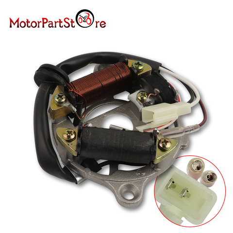 Nouveau magnéto d'allumage de plaque de Stator de haute qualité pour YAMAHA PW50 PW 50 QT50 PEEWEE ATV MiniBike pièces de moto D10 ► Photo 1/6