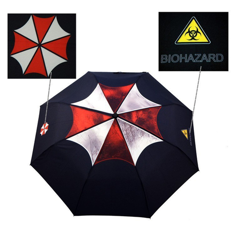 Biohazard résident Parapluie Corporation Parapluie pluie hommes 3 pliant manuel paraguay Hombre articles de nouveauté ► Photo 1/6