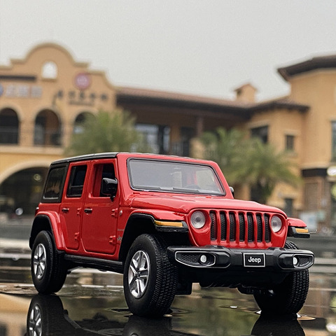 1:32 JEEP Wrangler alliage voiture modèle tout-terrain véhicule voiture Diecasts et jouets véhicules voiture modèle Miniature échelle modèle voiture enfants cadeau ► Photo 1/6