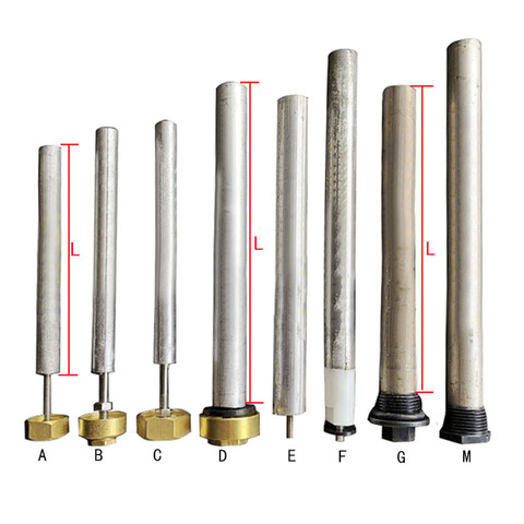 Mmagnésium – barre de détartrage à Anode pour chauffe-eau solaire, tuyau de sortie des eaux usées avec écrou en cuivre de 1/2 et 3/4 de 1 pouce ► Photo 1/6