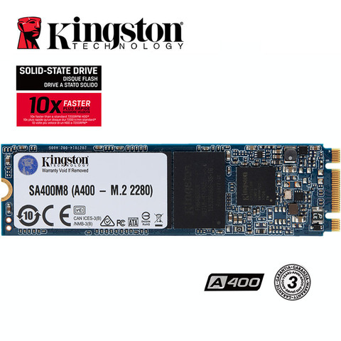 Kingston-disque dur interne SSD, M.2, Pcie, A400, avec capacité de 120 go, 240 go, 480 go, pour ordinateur de bureau, 2280 ► Photo 1/6