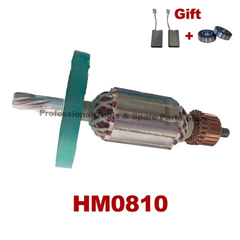 Remplacement d'ancre de Rotor à Armature pour marteau rotatif électrique MAKITA HM0810 HM0810T, roulement gratuit et brosse en carbone, AC220V-240V ► Photo 1/6