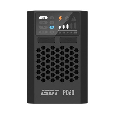 ISDT – chargeur de batterie PD60 60W 6A, entrée de Type C pour batterie Lipo LiHV 1-4S LiFe NIMH/Cd pour drone de course Rc Fpv ► Photo 1/3