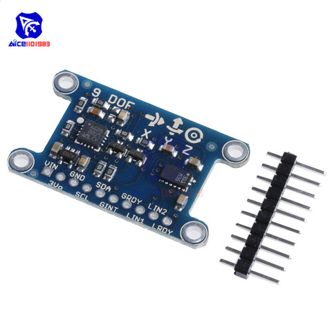 Diymore 9 axes IMU L3GD20 LSM303D Module 9DOF capteur de Gyroscope numérique d'accélération de boussole pour protocole Arduino 3-5V IIC/SPI ► Photo 1/4