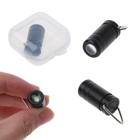 Portable Super minuscule Mini petit porte-clés lampe de poche plus lumineux longue durée de vie étanche porte-clés lumière torche en plein air ► Photo 1/6