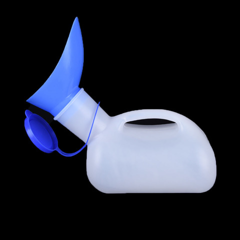 Urinoir Portable en plastique pour homme et femme, bouteille d'aide aux toilettes, pour Camping-Car, voyage, voyage, 1000ML ► Photo 1/6