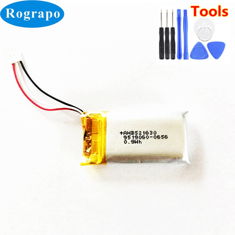 Batterie li-polymère 240mAh AHB521630, pour Logitech H600, accumulateur 3 fils + outils ► Photo 1/4