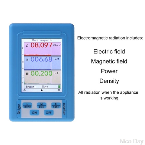 Détecteur de rayonnement électromagnétique EMF, testeur de dosimètre de Radiation, testeur BR-9A N25 19 livraison directe ► Photo 1/6