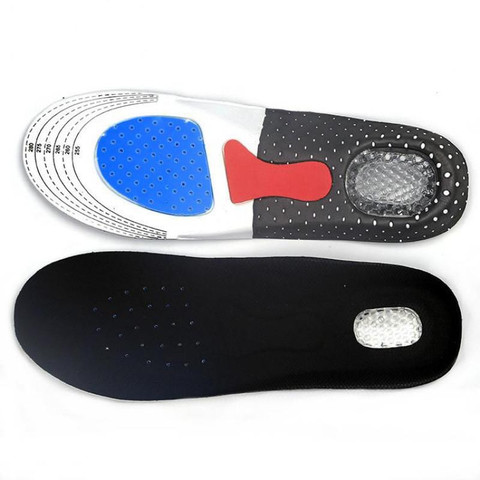 Semelles de sport plates, Support de voûte plantaire, déodorant, respirantes, absorbant les chocs, coussin de talon en Gel, Inserts pour chaussures ► Photo 1/6