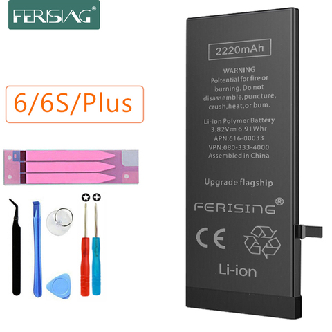 Batterie 2200mAh/3500mAh pour iPhone 6 6s Plus batterie de remplacement de batterie interne polymère de téléphone haute capacité 6Plus ► Photo 1/6