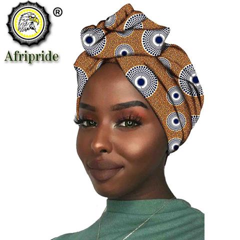 Foulard en cire de coton pour femmes | Nouvelle mode africaine 2022, foulard en tissu traditionnel, Turban, cire de coton pur AFRIPRIDE S001 ► Photo 1/6