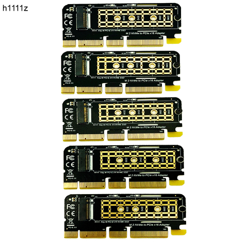 5 pièces M.2 NVME Adaptateur M.2 M2 NVME PCIE à M2 Adaptateur PCI Express X16 X8 X4 Collecte SSD M.2 PCI-E Carte D'extension pour 2230-2280 SSD ► Photo 1/6