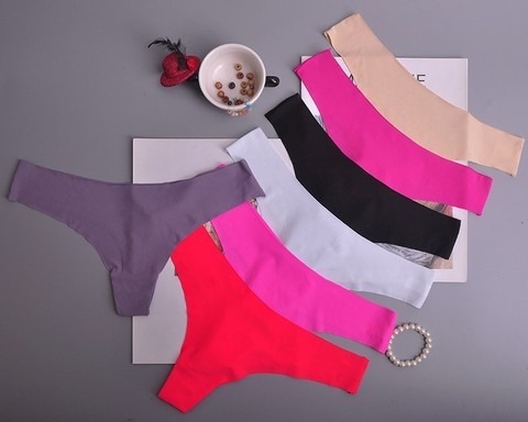 Culotte Ultra-fine en Viscose pour femmes, sous-vêtement sans couture, confortable, taille basse, à volants, Sexy, Lingerie d'été, nouvelle tendance, 1 pièce/lot, ac126 ► Photo 1/6