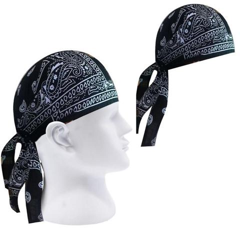 Chapeau de motard homme adulte imprimé Paisley | Enroulé de motard, foulard Bandana, casquette de tête de mort, chapeaux capuche cadeau, nouveau foulard 2022 ► Photo 1/5