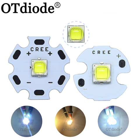 Cree xlampe XM-L2 XML2 T6, Diode émetteur haute puissance, lumière LED, pour lampe torche avec panneau PCB de 20mm, blanc chaud et frais ► Photo 1/6