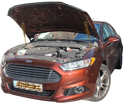 Pour Ford Fusion us Mondeo 2013-2017 capot avant capot modifier les entretoises à gaz en Fiber de carbone ressort amortisseur ascenseur Support absorbeur ► Photo 1/6