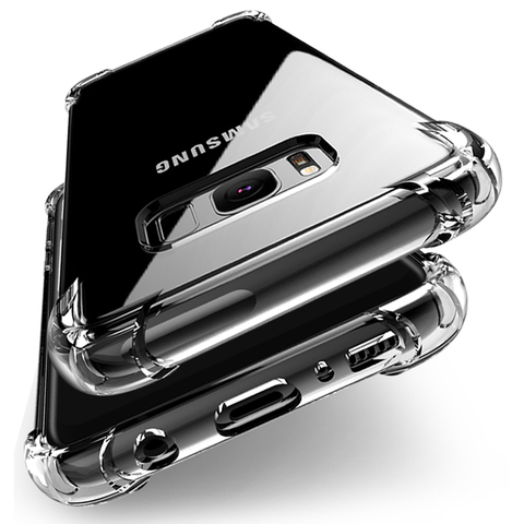 Étui en Silicone de luxe pour Samsung Galaxy S20 FE S10 S9 S8 Plus S10E étui souple Transparent pour Samsung Note 8 9 10 Lite antichoc ► Photo 1/6