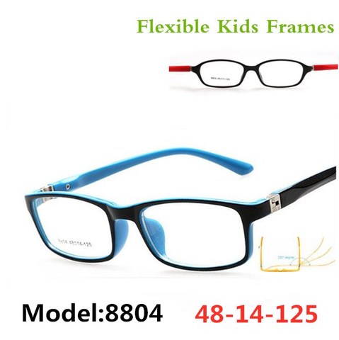 Lunettes optiques cadre pour enfants garçon filles myopie lunettes cadres avec 0 degrés lentilles plaine miroir Points enfants unisexe 8804 ► Photo 1/5