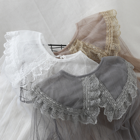 Chemisier en maille et dentelle style coréen pour fille, chemise style victorien, ample, gothique, lolita, lolita, douce, kawaii ► Photo 1/5