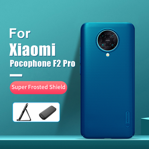 Pour Xiaomi Pocophone F2 Pro étui 6.67 NILLKIN givré PC mat dur couverture arrière support cadeau pour Xiaomi Poco F2 Pro Redmi K30 Pro ► Photo 1/6