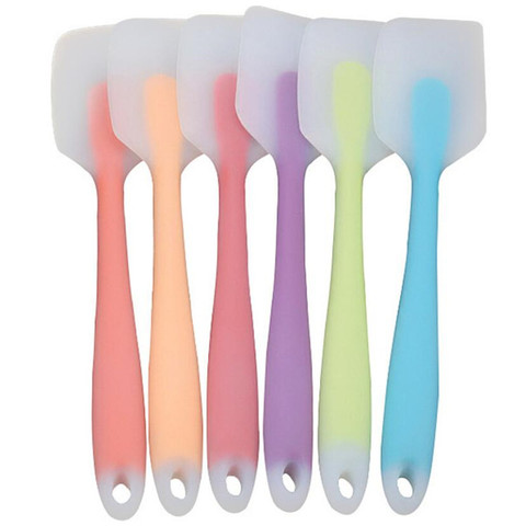 Outils de cuisson spatule pour gâteau silicone spatule cuisson pâtisserie cuisine spatule mélangeur de crème glacée scoop grattoir à crème ► Photo 1/6