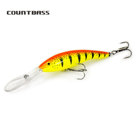 90mm 14.6g Countbass queue profonde Wobbler La Peche Au Leurre flottant plongée profondeur 6M appâts Chatterbait leurres de pêche appât dur ► Photo 1/6