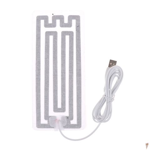 2 pièces/1 pièces en Fiber de carbone coussin chauffant chauffe-main USB Film chauffant électrique hiver infrarouge fièvre tapis chauffant ► Photo 1/6