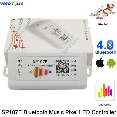 LED corde SP107E musique LED de contrôle Bluetooth Andorid iOs APP contrôle DC5-24V pour WS2812 SK6812 Pixel adressable bande de LED ► Photo 1/6