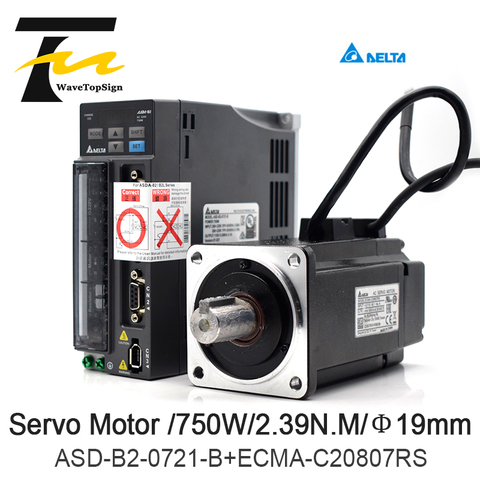 Delta servomoteur 750W série B2 ASD-B2-0721-B ECMA-C20807RS 3M fil 2.39N.M 5.1A bonne utilisation de qualité pour l'industrie automatisée ► Photo 1/6