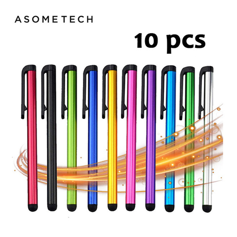 Stylet capacitif pour écran tactile, 10 pièces/lot, crayon pour IPad Air Mini, Samsung, xiaomi, iphone, tablette universelle, PC, téléphone intelligent ► Photo 1/6