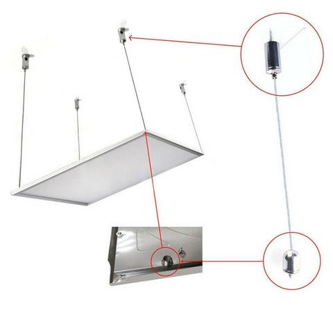 1m fils et vis en acier Kit de fil de montage de Suspension Led lumières câble fil réglable accessoires suspendus pour plafonnier P A7L9 ► Photo 1/1