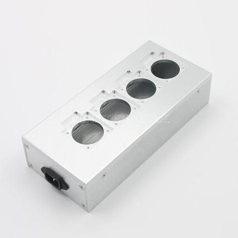 Tout en aluminium norme européenne prise de courant châssis HiFi ue prise boîtier d'alimentation bricolage HiFi boîtier ► Photo 1/6