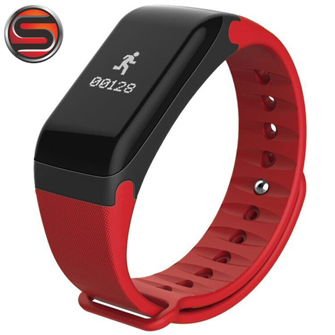 Bracelet connecté F1, moniteur d'activité physique, de fréquence cardiaque, de pression artérielle, pour IOS et Android B07 ► Photo 1/6