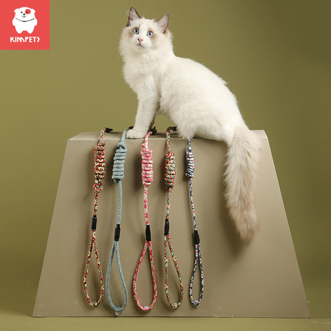 Kimpets – corde de Traction Anti-rupture pour chat, harnais de poitrine, épaules, réglable, cravate pour animaux de compagnie ► Photo 1/6