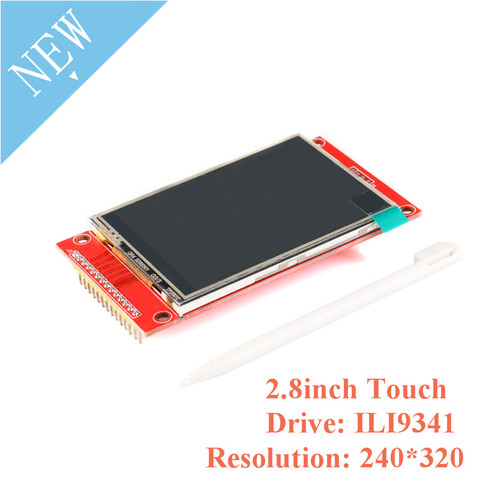 Écran tactile LCD couleur TFT de 2.8 pouces, 2.8 pouces, Module d'entraînement ILI9341, Interface SPI 3.3V/5V, résolution 240*320 pour Arduino ► Photo 1/6