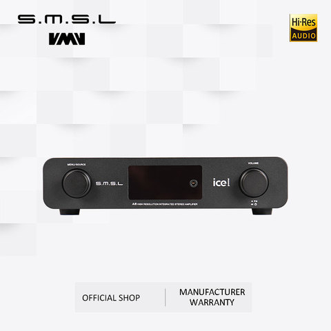 SMSL A6 HIFI amplificateur numérique 50Wx2 DAC numérique 110V/220V natif DSD512 USB/optique/Coaxial/lecteur LP/entrée analogique CD ► Photo 1/6