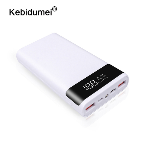 Kebidumei 2 couleurs Portable externe 5V bricolage 6*18650 boîtier batterie externe coque batterie Charge boîte de rangement sans batterie ► Photo 1/6