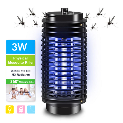 Lampe anti-moustiques, LED répulsif pour insectes domestiques, tueur de moustiques, silencieux, pour bébé, leurre, piège, 2022 ► Photo 1/6