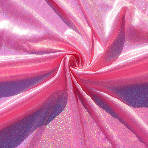 Tissu Fluorescent extensible au Laser 50cm x 150cm, tissu coloré et brillant pour décor de scène de mariage, bricolage de tissu à coudre ► Photo 1/6