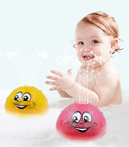 Jouets de bain pulvérisation lumière de l'eau rotation avec douche piscine enfants jouets pour enfants enfant en bas âge natation partie salle de bain lumière LED jouets ► Photo 1/6