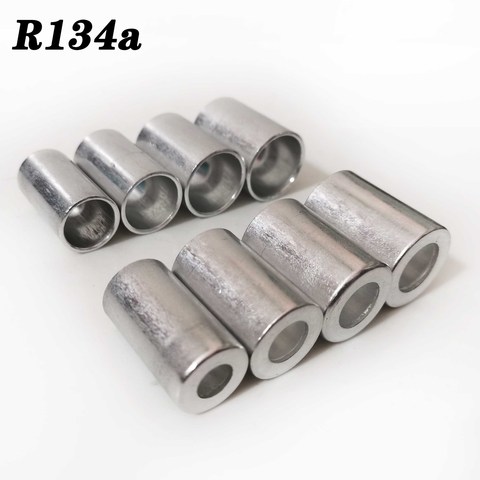 Bouchon de manchon en aluminium R134a, joint de tuyau de a/c automatique, virole à sertir en aluminium pour tuyau réfrigérant 3/8 ''1/2'' 5/8 ''3/4'', 80 pièces ► Photo 1/6