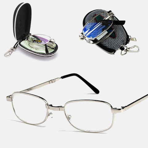 Lunettes de lecture pliantes loupe lunettes cadre hommes et femmes Style haut de gamme polyvalent presbyte lunettes lunettes de lecture unisexe ► Photo 1/6
