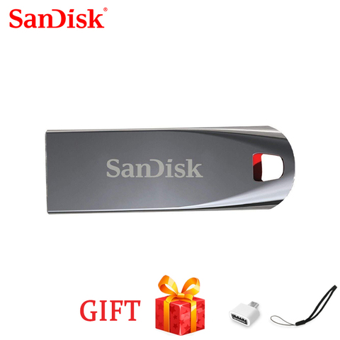 SanDisk-clé USB cz71, clé USB 2.0, 64 go, 32 go, 16 go, clé stylo clé en métal, dispositif de stockage de haute qualité ► Photo 1/6