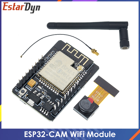 Module WiFi ESP32-CAM G antenne série à WiFi ESP32, carte de développement de caméra 5V, Bluetooth avec OV2640, Module de caméra à monter soi-même, 2.4 ► Photo 1/6