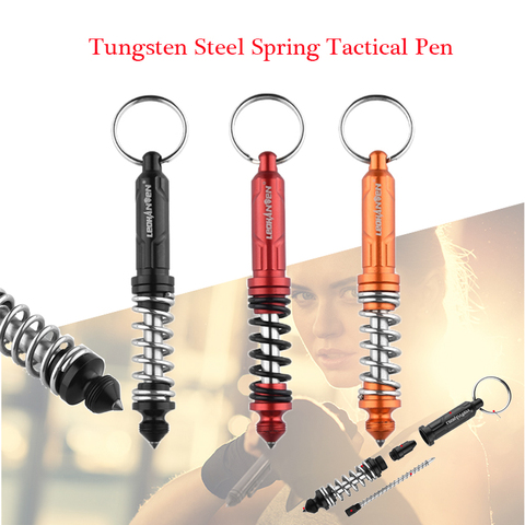 Stylo tactique pour le printemps en acier au tungstène, stylo d'auto-défense, stylo de survie tactique, brise-verre multifonction, protection de sécurité ► Photo 1/6