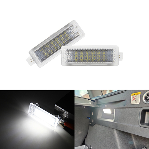 2 pièces, compartiment à bagages Led blanc, sans erreur, pour Ford Mustang Focus 15-18 12-18, Escape Fusion 13-20, c-max 13-18 ► Photo 1/6