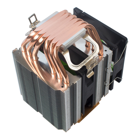 Refroidisseur de processeur de haute qualité 115X2011,6 dissipateur thermique double tour ventilateur 9 cm, support Intel AMD ► Photo 1/6