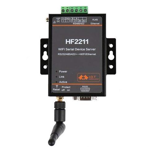 Module de convertisseur Ethernet, Port série à WiFi, serveur RS232/RS485/RS422, prise ue disponible, HF2211 ► Photo 1/6