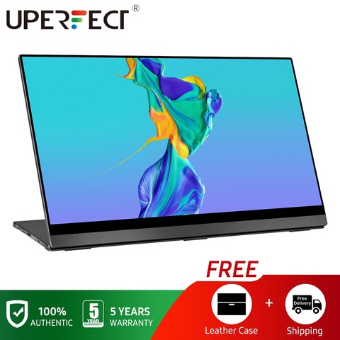 UPERFECT – Moniteur d'écran tactile portable, avec capteur de gravité et rotation automatique, UHD, affichage 3840x 2160, 15,6 pouces avec le plus fine à 10 point, 4K ► Photo 1/6